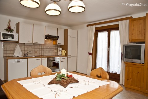 Foto Die Küche im Appartment Oberthaler
